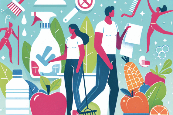 Poster Perilaku Hidup Bersih dan Sehat Mempromosikan Lingkungan Sehat di